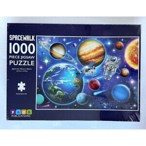Spacewalk Solar System 1000 pc Jigsaw Puzzle Astronaut Education For Kids NEW!